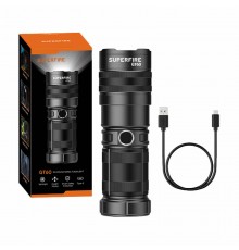 Superfire GT60 flashlight - 2600 lm, 2 modes, USB-C
