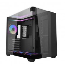 Darkflash TH285 computer case (black) + 4 fans