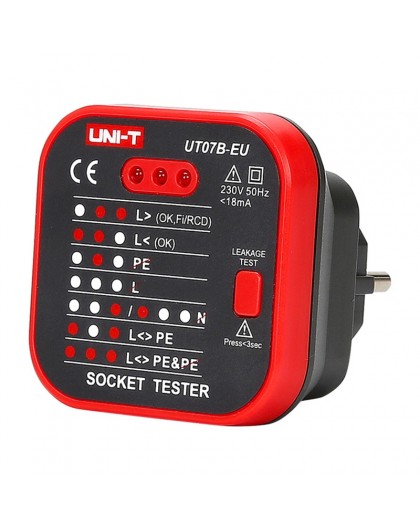UNI-T UT07B-EU power outlet tester