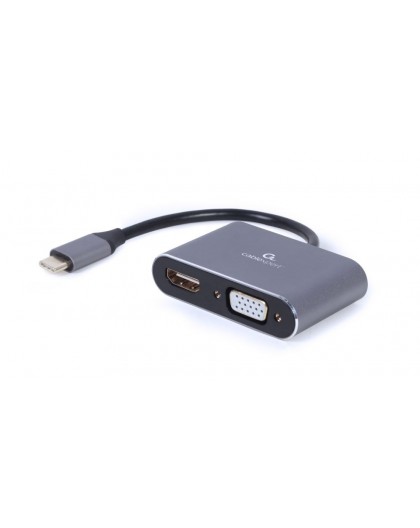 Cablexpert A-USB3C-HDMIVGA-01 USB graphics adapter Grey