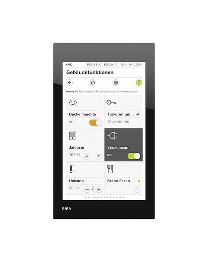 GIRA 206905 video intercom system 15.2 cm (6") Black