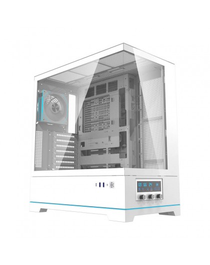 Darkflash DY451 PRO computer case (white) + 1 fan