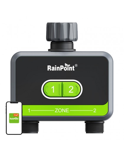 RainPoint 2-zone irrigation controller with app
