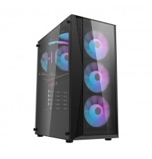 Darkflash DK352 Plus computer case (black) + 4 RGB fans