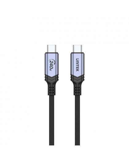 UNITEK CABLE USB-C, 240W, 2M
