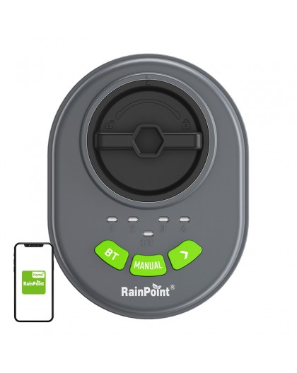 RainPoint 4-zone sprinkler controller with app, Bluetooth