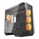 Darkflash DY470 computer case (black) + 4 fans + GPU bracket