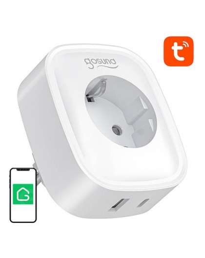 Gosund SP6 16A USB-C 20W Tuya smart WiFi/Bluetooth socket