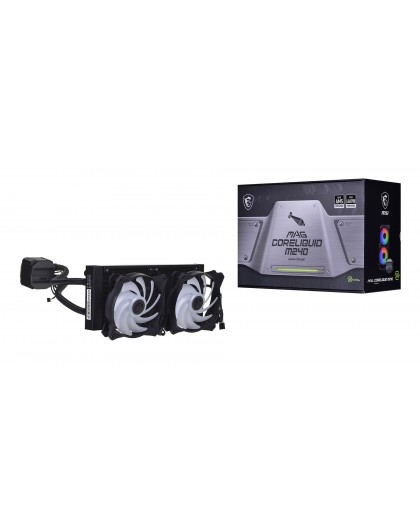 MSI MAG CORELIQUID M240 computer cooling system Processor All-in-one liquid cooler 24 cm Black