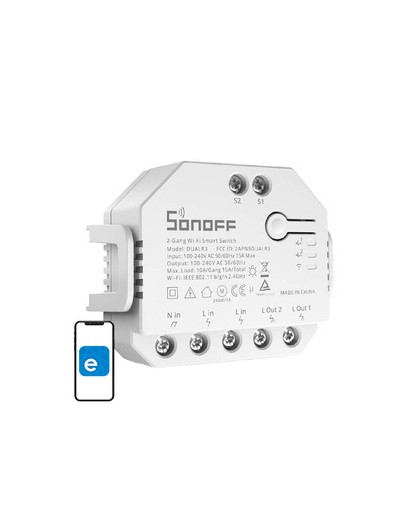 Smart switch WiFi Sonoff Dual R3