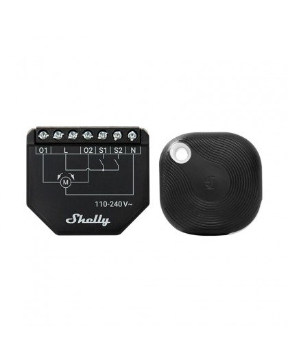 WiFi Shelly Shutter + BLU Button Tough 1 blinds/curtains controller
