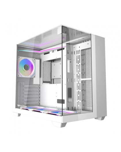 Darkflash TH285 computer case (white) + 4 fans