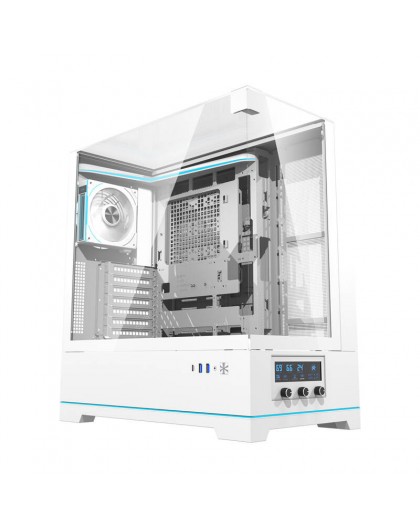 Darkflash DY450 PRO computer case (white) + 1 fan
