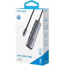 Hub 5w1 USB-C 3.0 Vention 0.15m