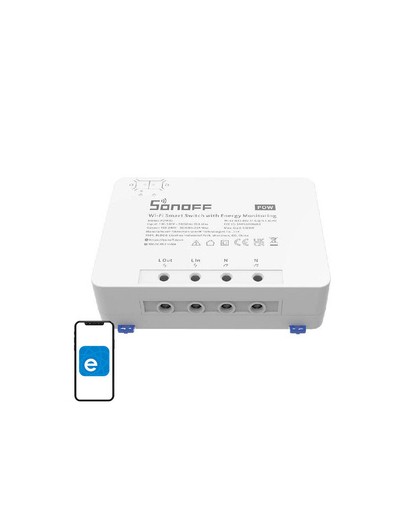 Sonoff POWR3 smart WiFi switch with current measurement function
