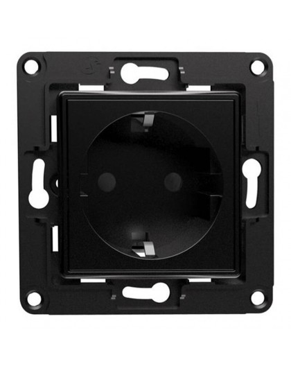Shelly wall socket (black)