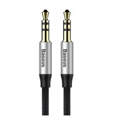 Baseus Yiven Audio Cable mini jack 3,5mm AUX, 1m (Black+Silver)