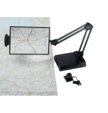 Table-top magnifier mounted on the tabletop