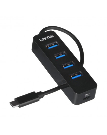 UNITEK HUB USB-C 4XUSB-A 3.1, ACTIVE, 10 WATT,H1117B