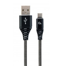 Gembird CC-USB2B-AMCM-2M-BW USB cable USB 2.0 USB A USB C Black, White