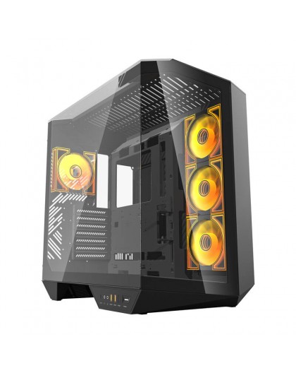 Darkflash DY470 computer case (black) + 4 fans