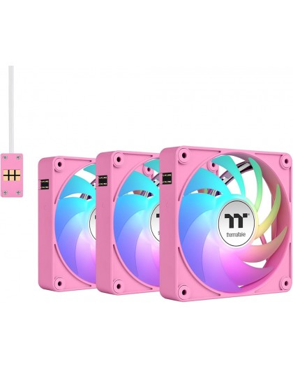 Thermaltake CT140 EX Reverse Fan Pink 3 Pack ARGB Sync