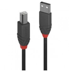 LINDY USB 2.0 Cable Type A/B Anthra Line M/M 7.5m