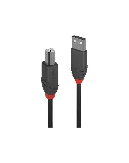 LINDY USB 2.0 Cable Type A/B Anthra Line M/M 7.5m