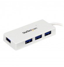 StarTech WHITE 4 PORT MINI USB 3.0 HUB