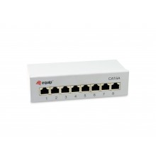 Equip Patch Panel 8x RJ45 Cat6A FTP 1U Keystone Mount