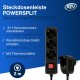 REV MultipleSocketOutlet 3+1fold 2m + switch, white, Powersplit