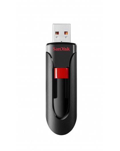 SanDisk Cruzer Glide 128GB USB 2.0 Flash Drive - Black