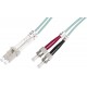 DIGITUS LWL Patch Cable LC - ST 1.00m Multimode Duplex OM3