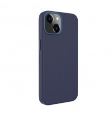 Apple iPhone 13 Genuine Leather Case with MagSafe Blue