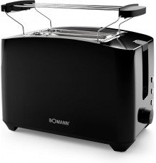 Bomann TA 6065 CB black 2 Slice Toaster