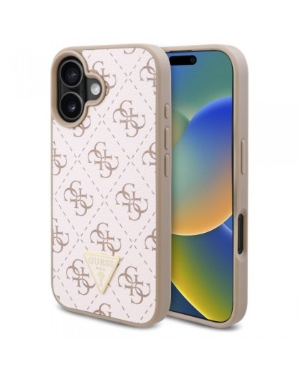 Guess New 4G Triangle Back Case for Apple iPhone 16 Plus