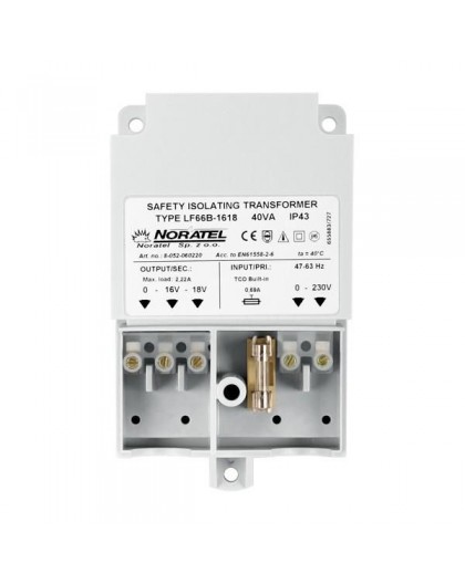 TRANSFORMATORS 230V/18V DC 40VA/TR40VA