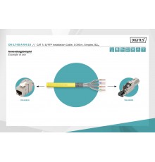 DIGITUS Cat.7A S/FTP Installation Cable. 500 Meters. simplex. B2ca