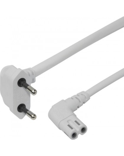 Deltaco Power cable CEE 7/16 - C7 1.5m white