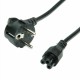 ROLINE Power Cable, 3-Pin, Notebook Socket, Black, 3 m
