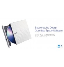 Ārējais DVD rakstītājs Asus SDRW-08D2S-U LITE balts