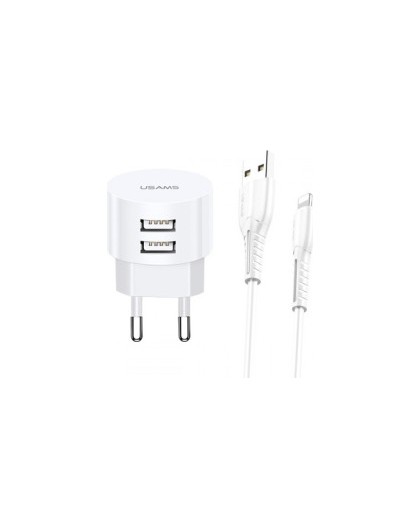 Charger T20 2xUSB 2,1A Lightning
