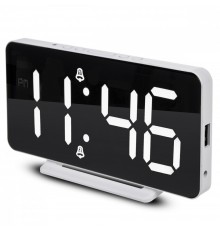 GreenBlue GB383 digital clock with alarm and thermometer function Electronic clock LED display White