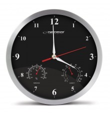 Esperanza Washington Black Mechanical Wall Clock Round Black