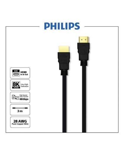 Philips High Speed HDMI Cable with Ethernet 1,8 m