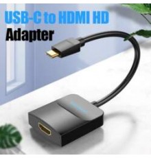 Vention USB-C kuni HDMI väline videoadapter 0.15m Must