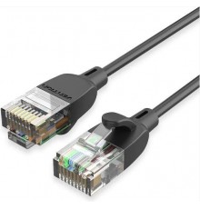 PATCH CABLE CAT.6A UTP/1.5M BLACK SLIM IBIBG VENTION