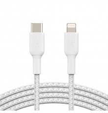 BOOST CHARGE USB-C uz Lightning kabelis, pinums, 2M balts
