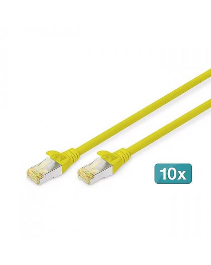 DIGITUS CAT 6A S/FTP Patch Cable, 1m, yellow