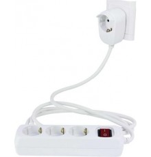 REV Multiple Socket Outlet 3+1-fold 5m + switch white
